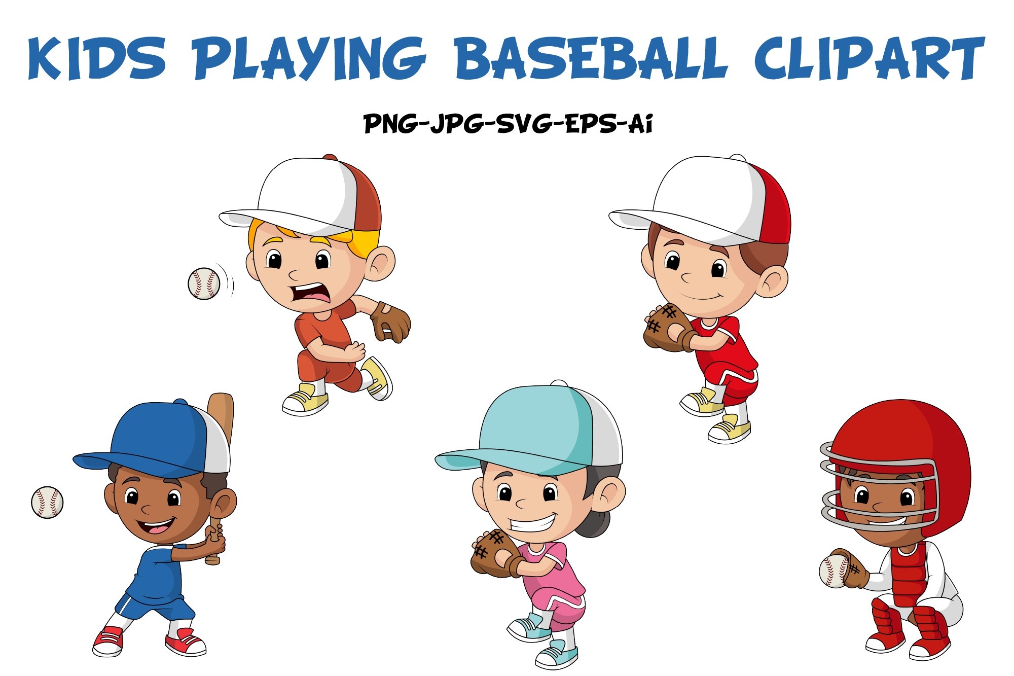 Cute Kids Playing Baseball Clipart Cute Kids Playing Baseball Clipart