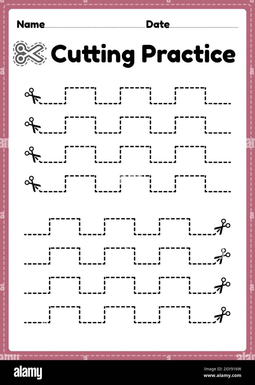 Cutting Activity Printable For Preschool And Kindergarten Kids To