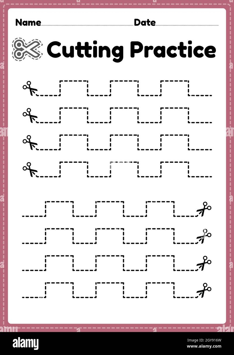 Cutting Activity Printable For Preschool And Kindergarten Kids To Cutting Activity Printable For Preschool And Kindergarten Kids To