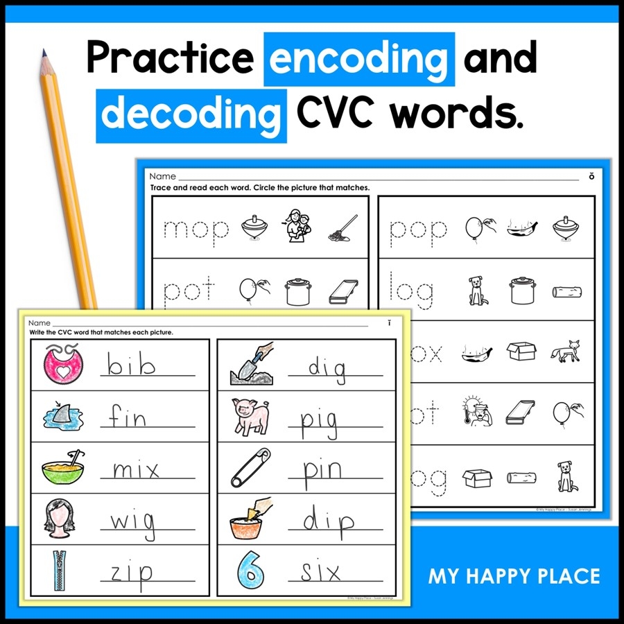Decoding Words Worksheets Kindergarten