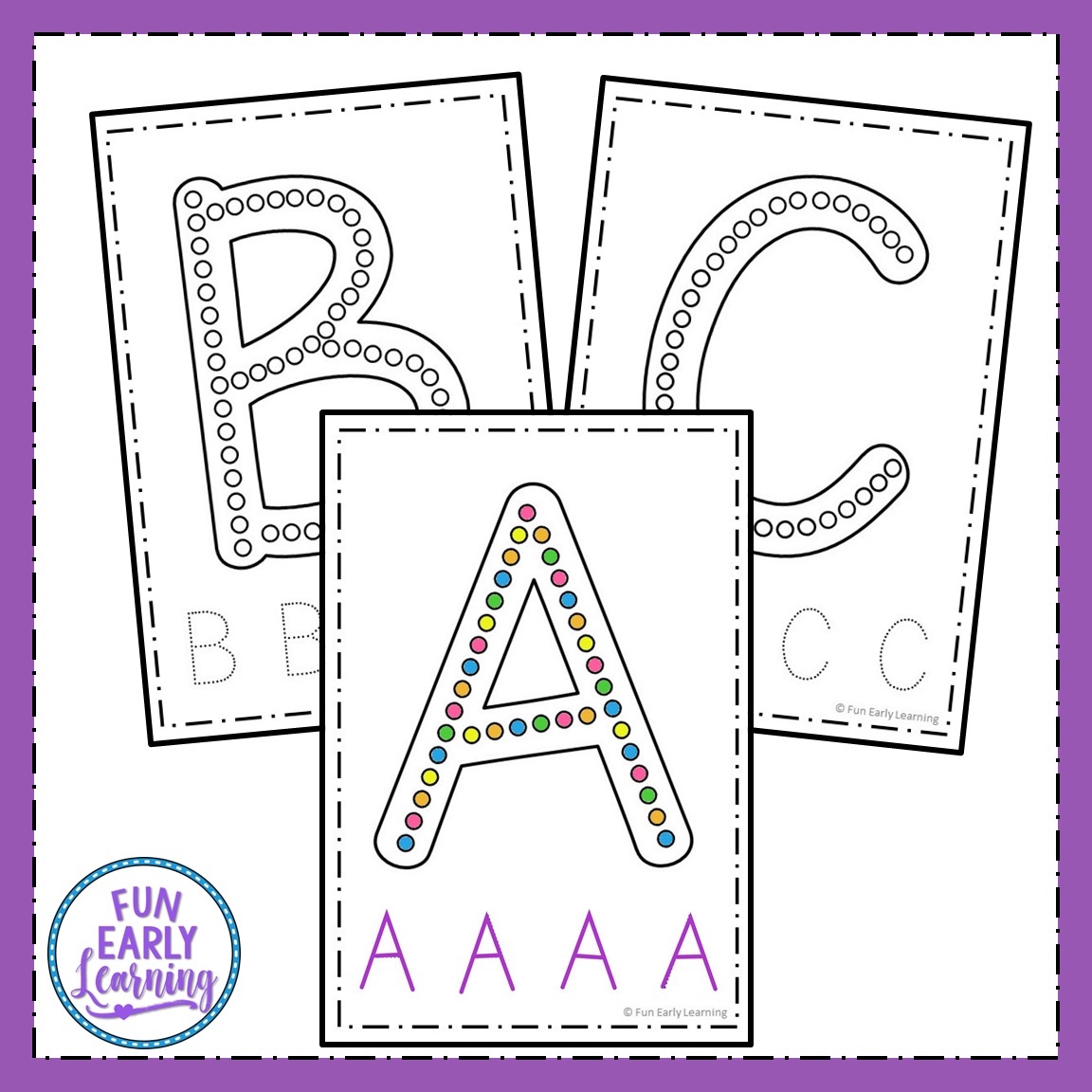 Dab a Dot Letters Q Tip Painting Fun Early Learning Dab a Dot Letters Q Tip Painting Fun Early Learning