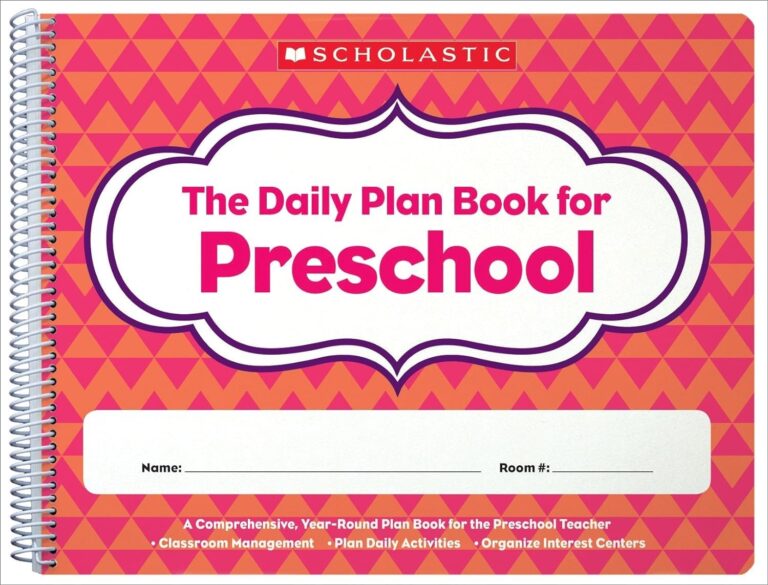 Daily Plan Book For Preschool 2nd Edition Scholastic Scholastic 9781338064582 Amazon Books