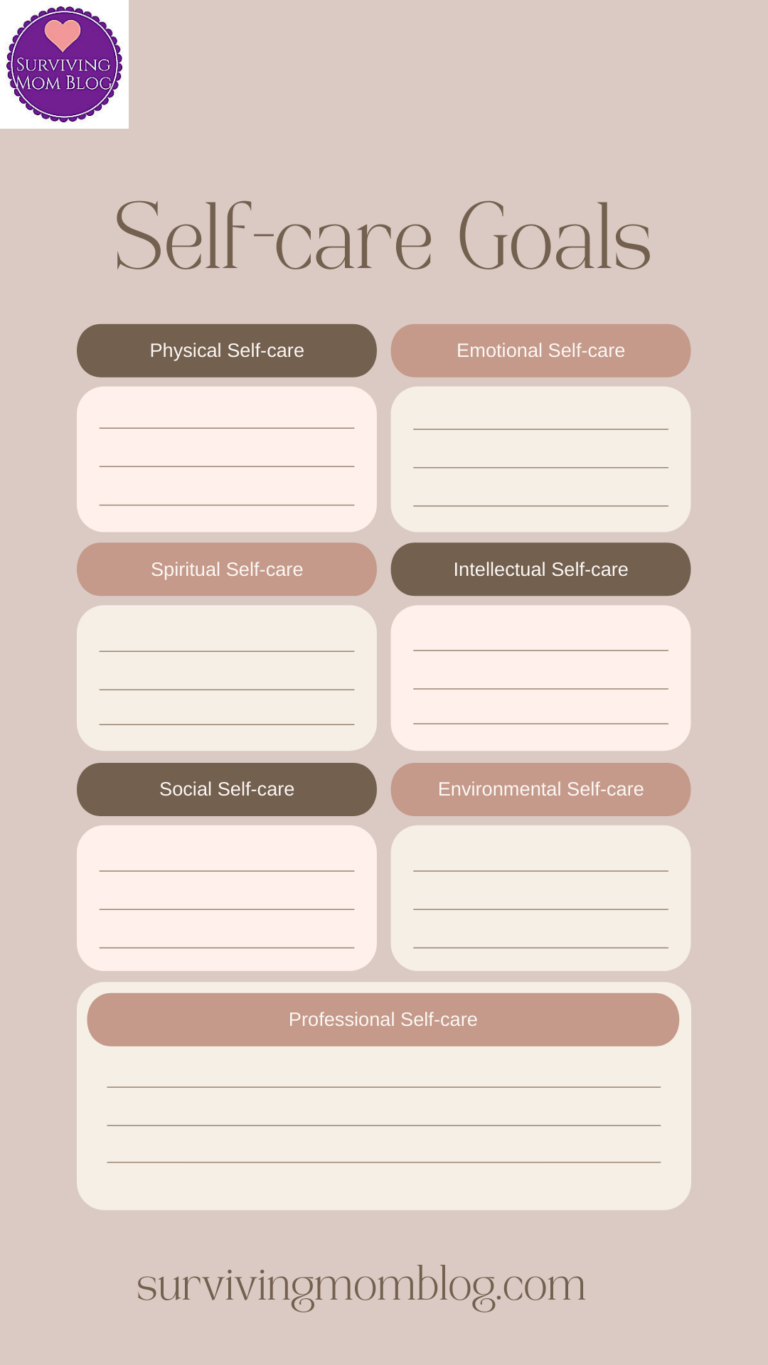 Daily Self Care Worksheet Bundle Printable 