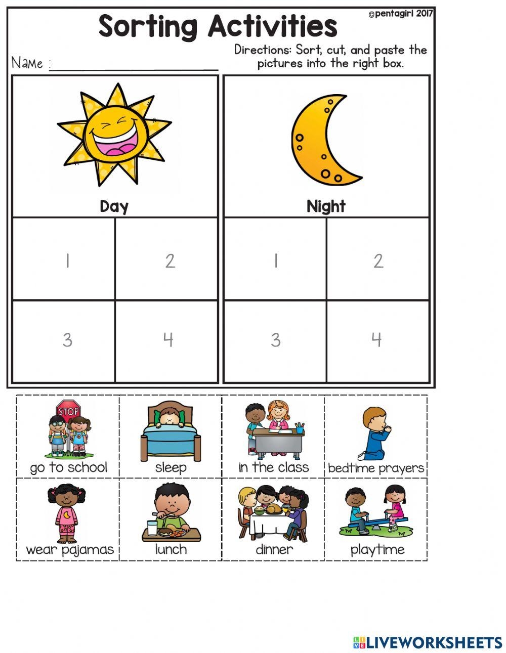 DAY AND NIGHT WORKSHEET Online Exercise For Live Worksheets Worksheets Library DAY AND NIGHT WORKSHEET Online Exercise For Live Worksheets Worksheets Library