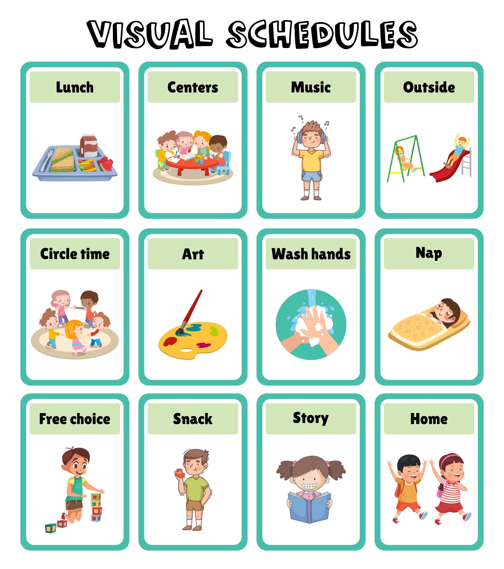 Daycare Classroom Visual Schedule 13 Free PDF Printables Printablee Daycare Classroom Visual Schedule 13 Free PDF Printables Printablee