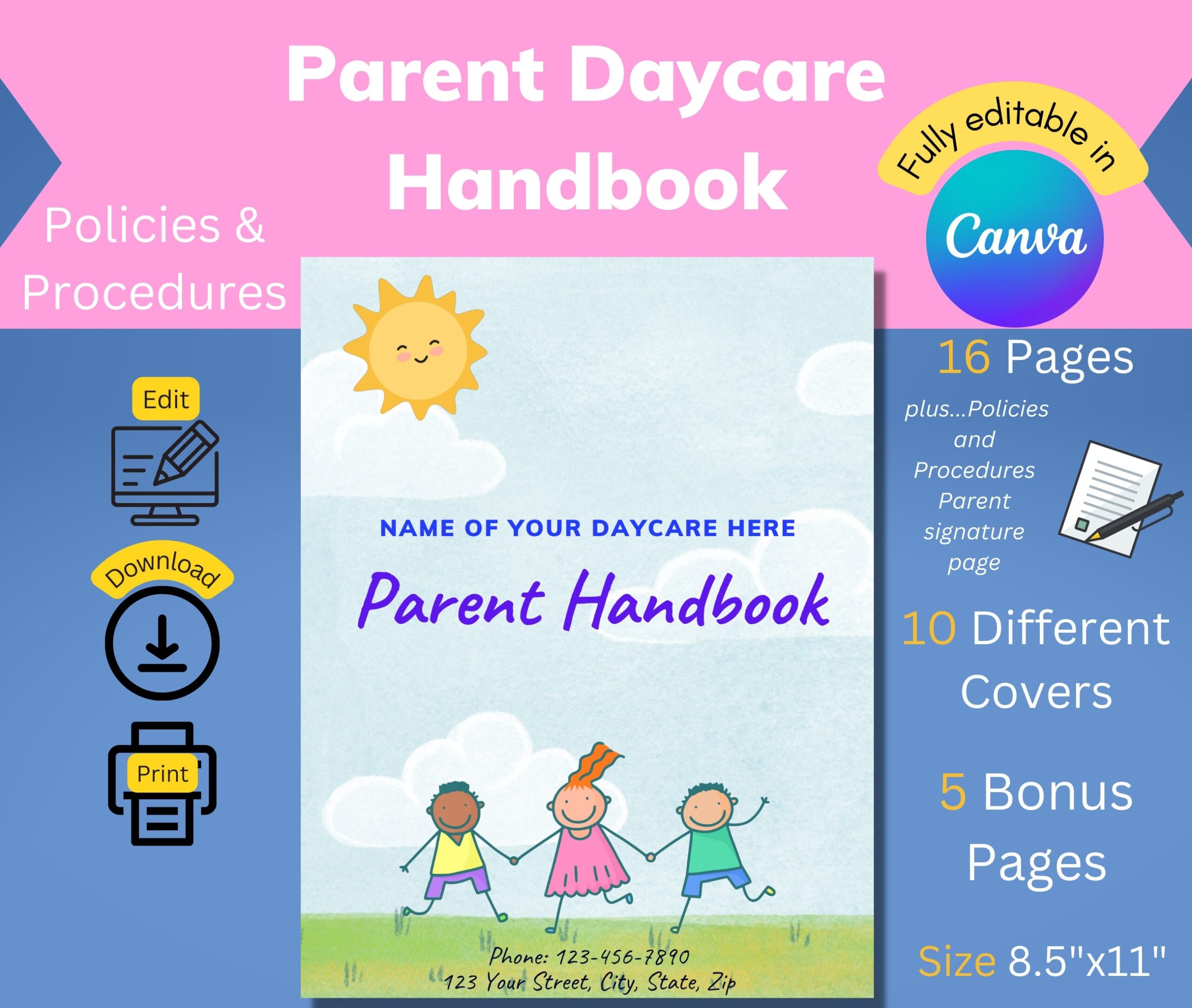 Preschool Parent Brochure Printable Preschool Parent Brochure Printable