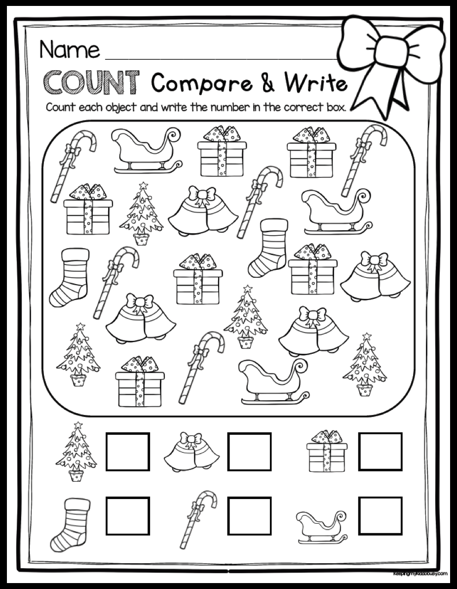 December Morning Seat Work In Kindergarten FREE WEEK Keeping My Kiddo Busy