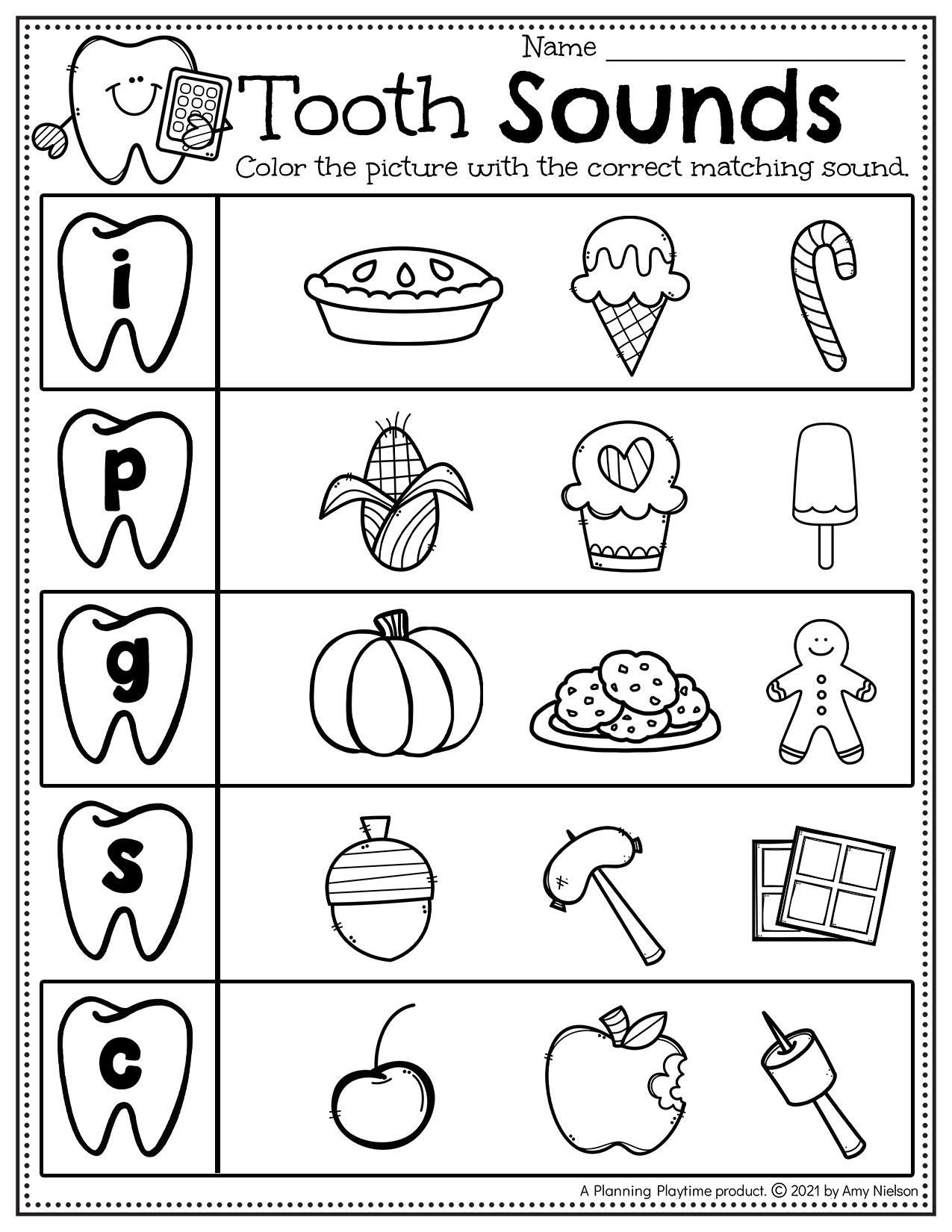 Printable Worksheets For Dental Health
