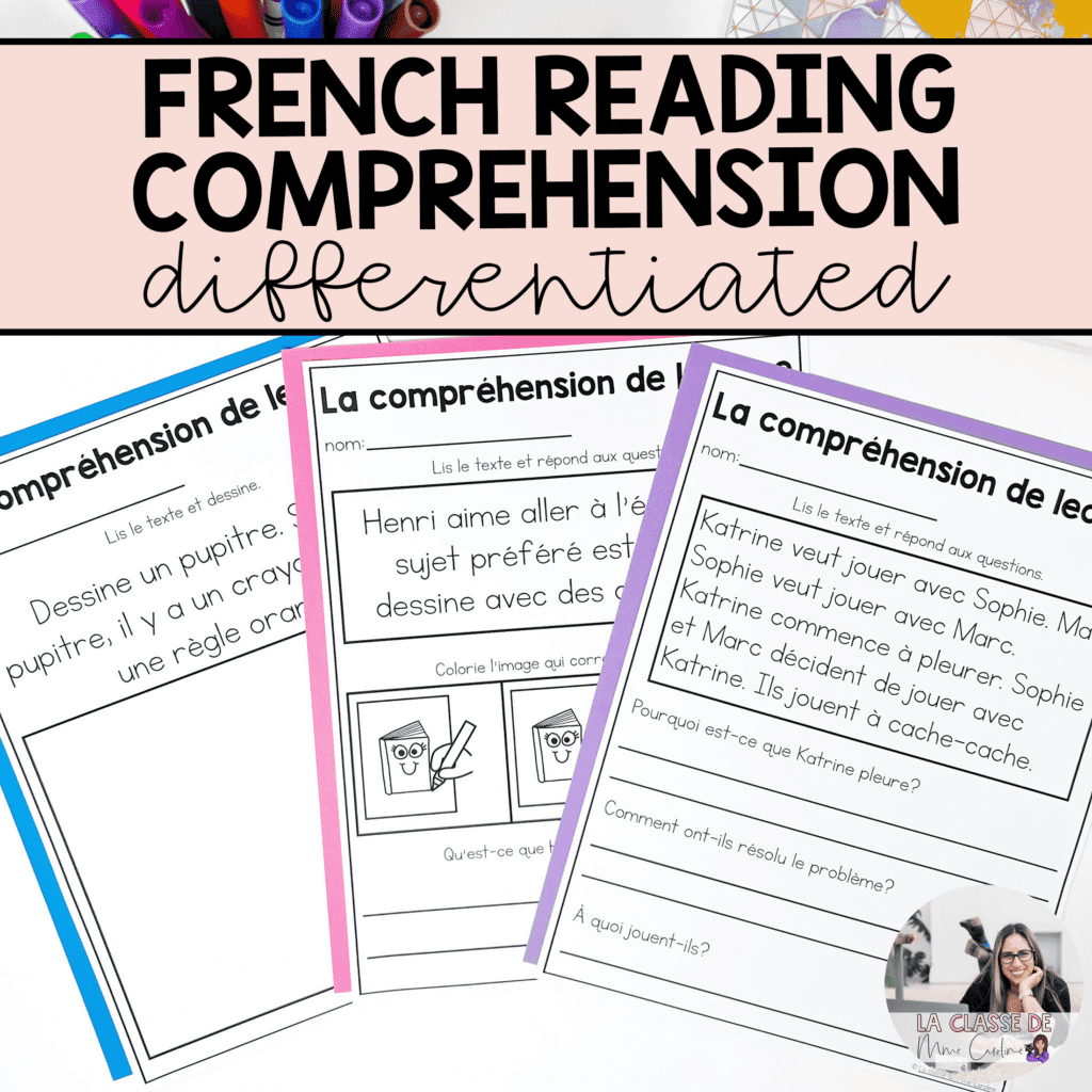 Differentiated French Reading Passages For Back To School French Reading Comprehension La Classe De Mme Caroline Differentiated French Reading Passages For Back To School French Reading Comprehension La Classe De Mme Caroline