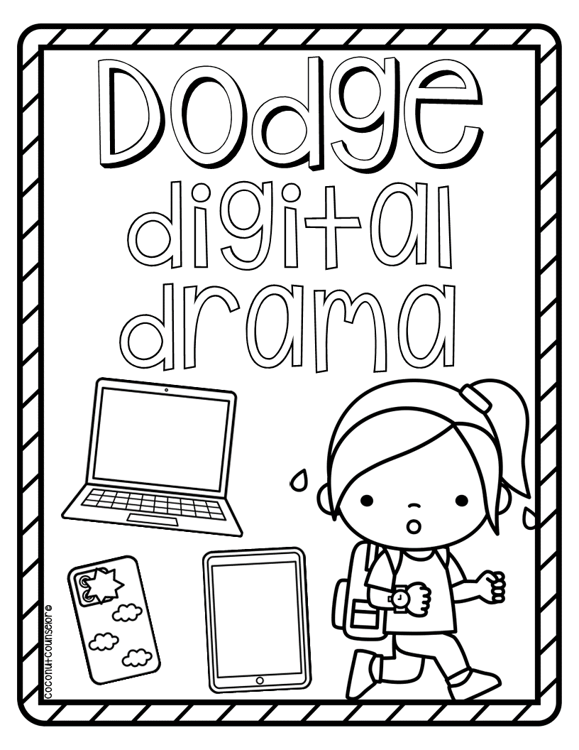 Digital Citizenship Coloring Pages Classful