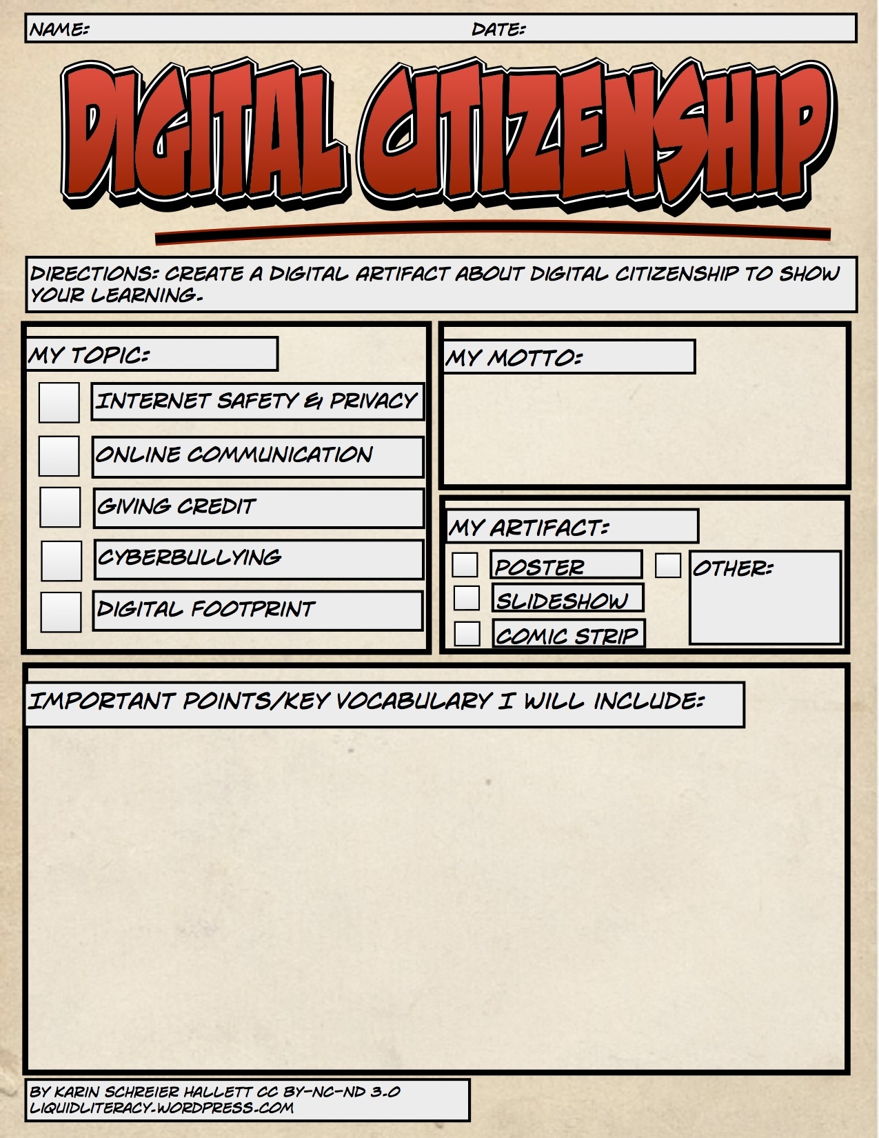 Digital Citizenship Liquid Literacy