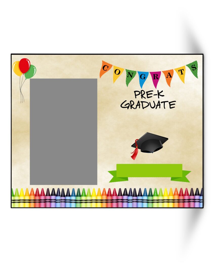 Digital Pre K Graduate Picture Frame Design PNG Frame Design Graduation Picture Frame File UN5607 Frame Design