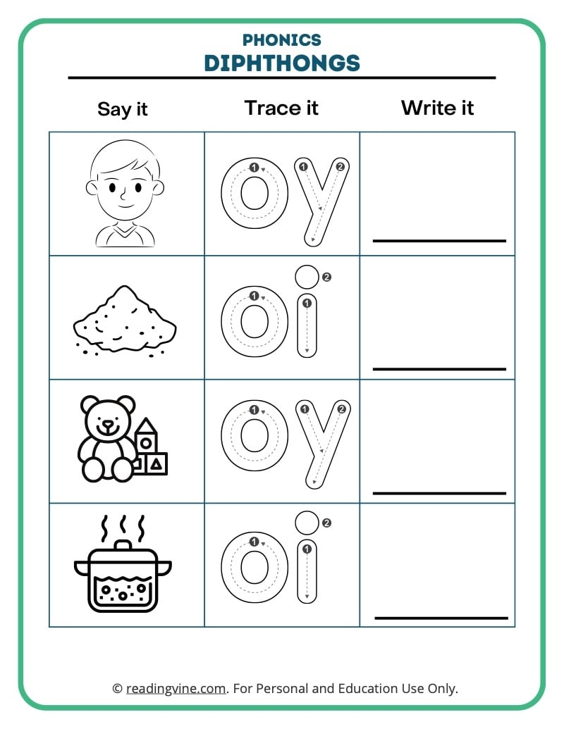Diphthongs Worksheets ReadingVine Worksheets Library Diphthongs Worksheets ReadingVine Worksheets Library
