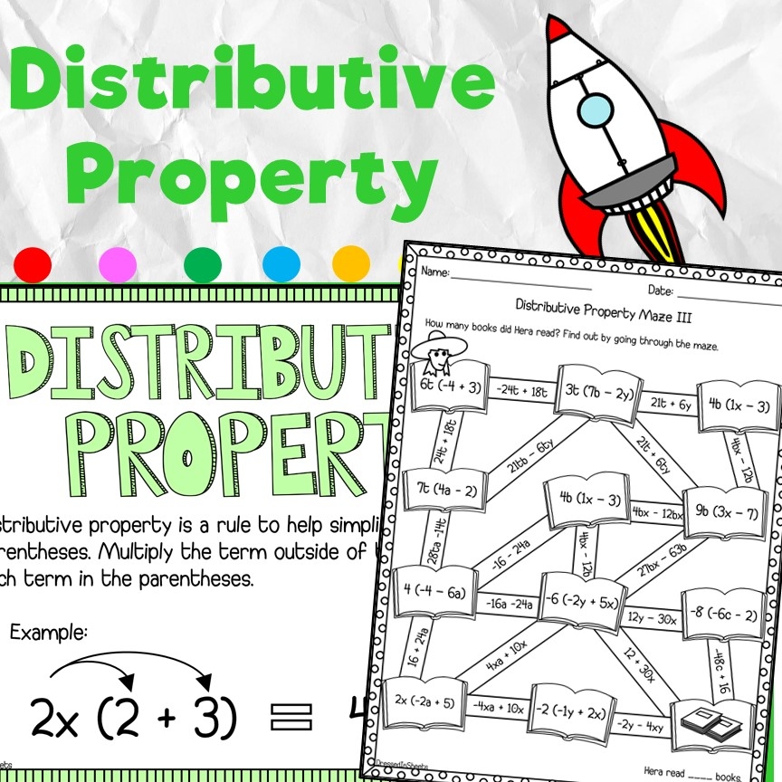 Distributive Property Worksheets Made By Teachers