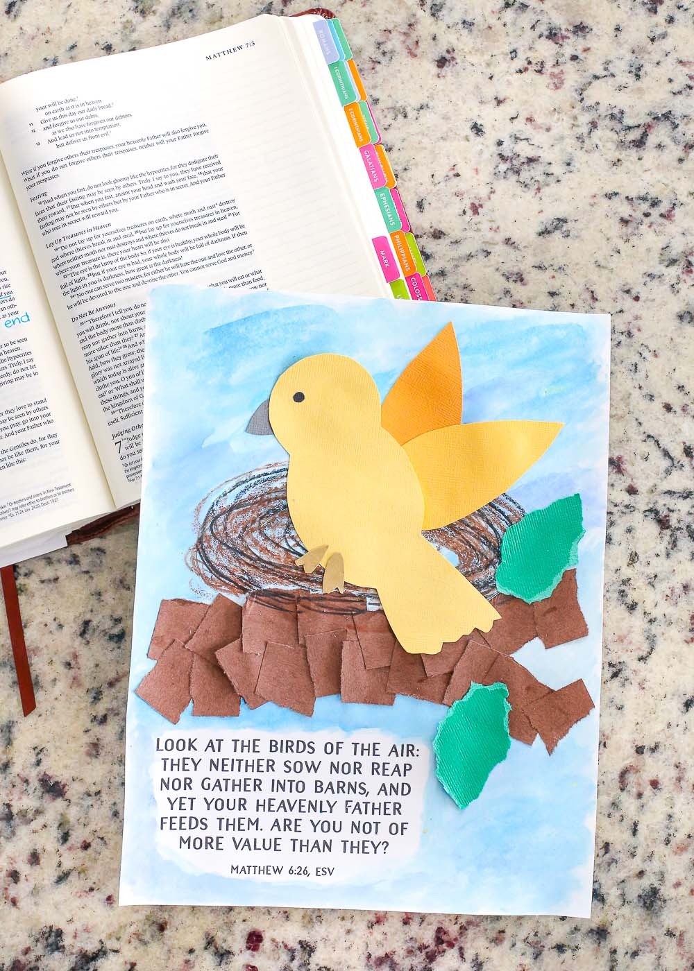 Do Not Worry Bird Craft For Kids from Matthew 6 26 The Littles U0026 Me Do Not Worry Bird Craft For Kids from Matthew 6 26 The Littles U0026 Me
