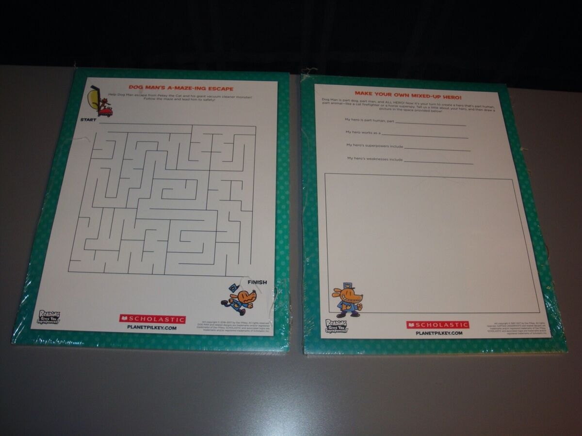 DogMan New Maze U0026 Make Your Own Hero Worksheet GuidedTeacher Class Homeschool EBay DogMan New Maze U0026 Make Your Own Hero Worksheet GuidedTeacher Class Homeschool EBay