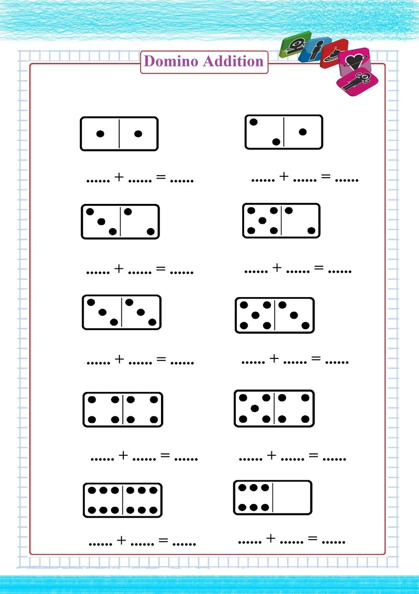 Kindergarten Domino Math Free Worksheet Kindergarten Domino Math Free Worksheet