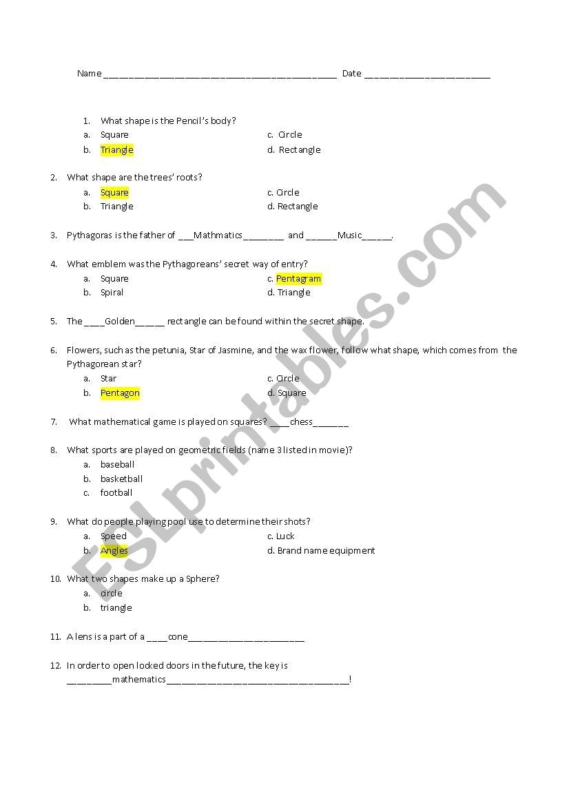 Donald Duck In Mathmagic Land ESL Worksheet By Cbiegler