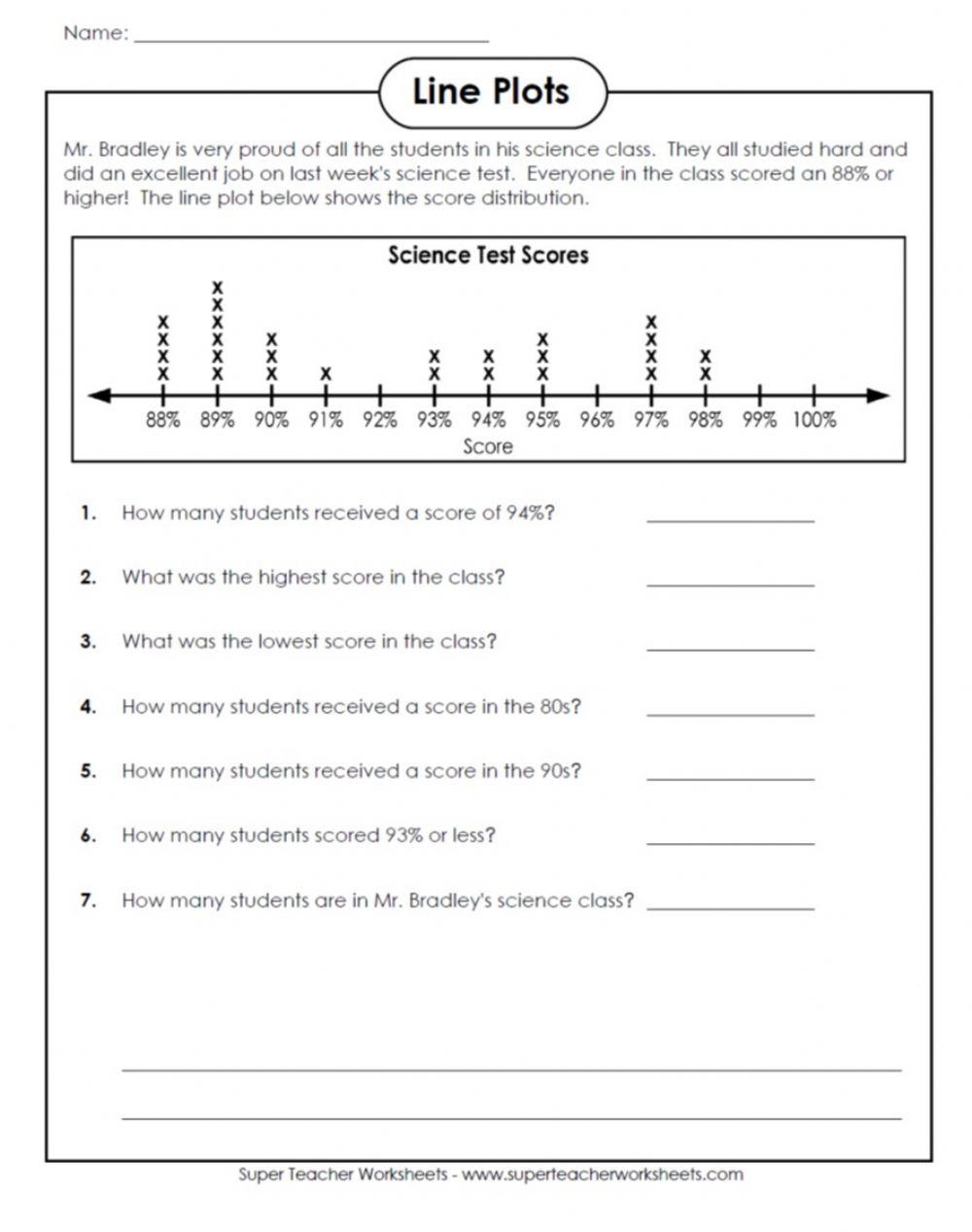 Printable Dot Plot Worksheet Printable Dot Plot Worksheet