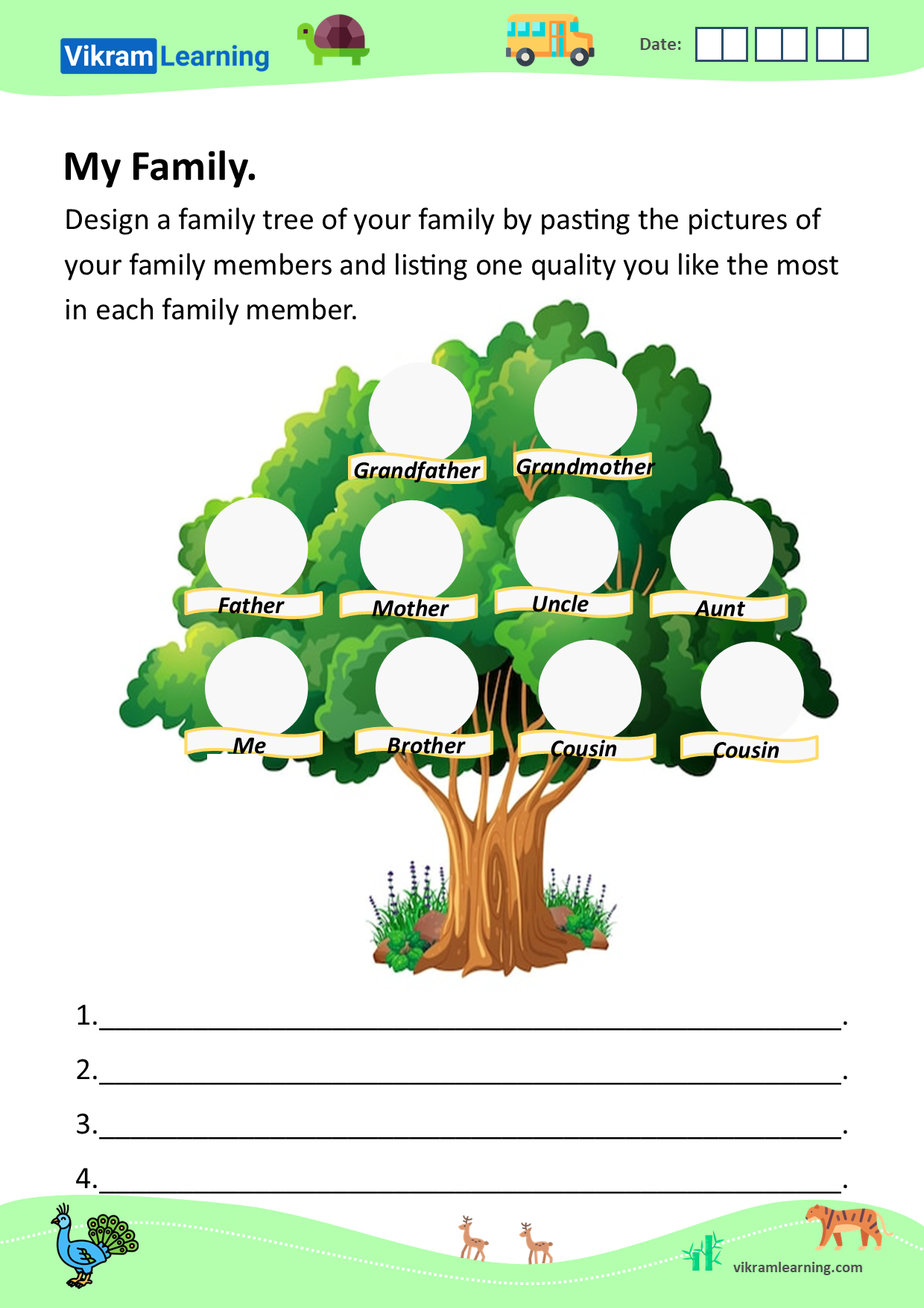 Download My Family Worksheets For Free Vikramlearning Download My Family Worksheets For Free Vikramlearning