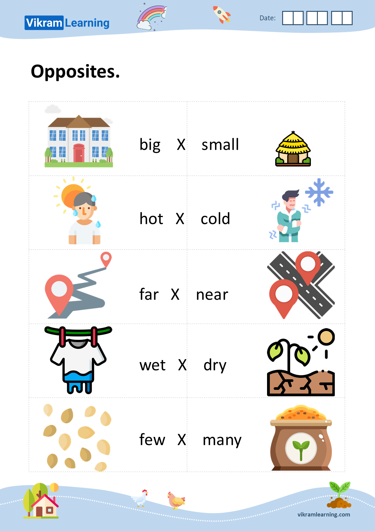 Download Opposites Worksheets Vikramlearning Download Opposites Worksheets Vikramlearning