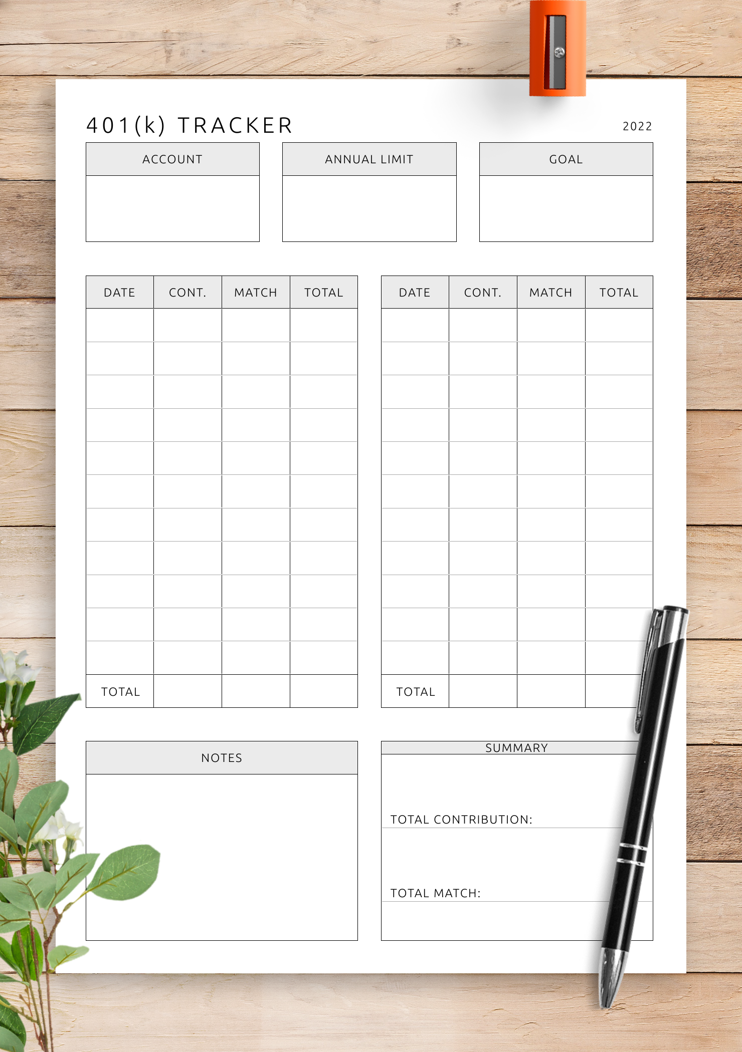 Download Printable 401 K Retirement Plan Template PDF Download Printable 401 K Retirement Plan Template PDF