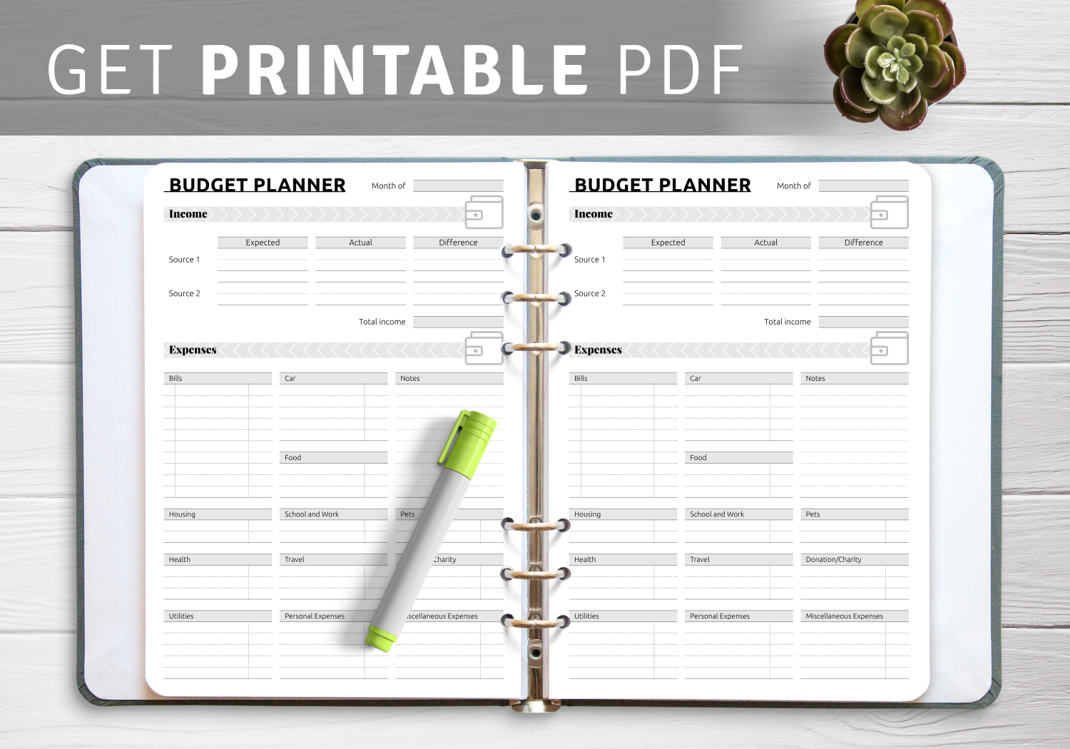 Simple Printable Budget Worksheets Simple Printable Budget Worksheets