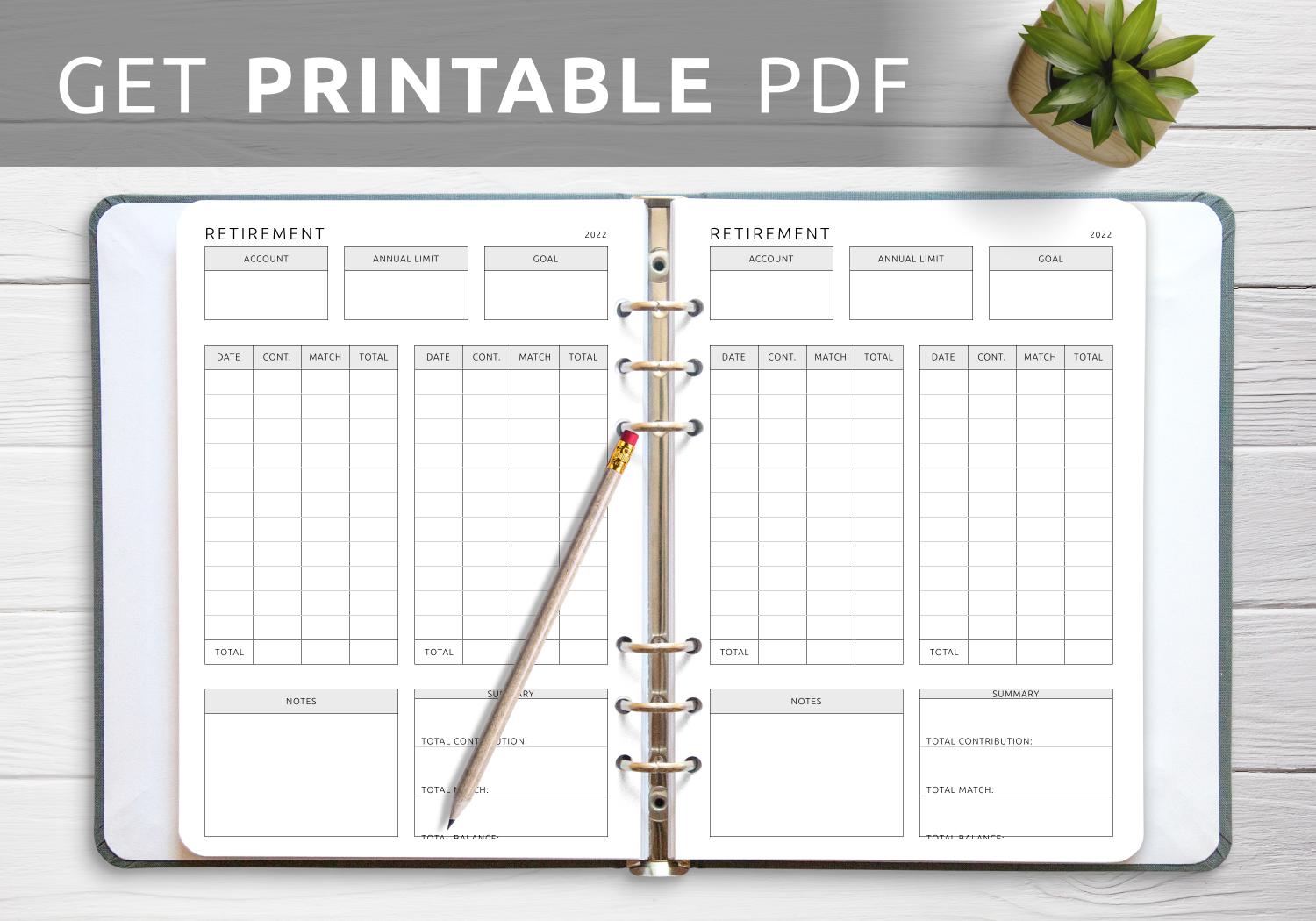Download Printable Simple Retirement Plan Template PDF Download Printable Simple Retirement Plan Template PDF