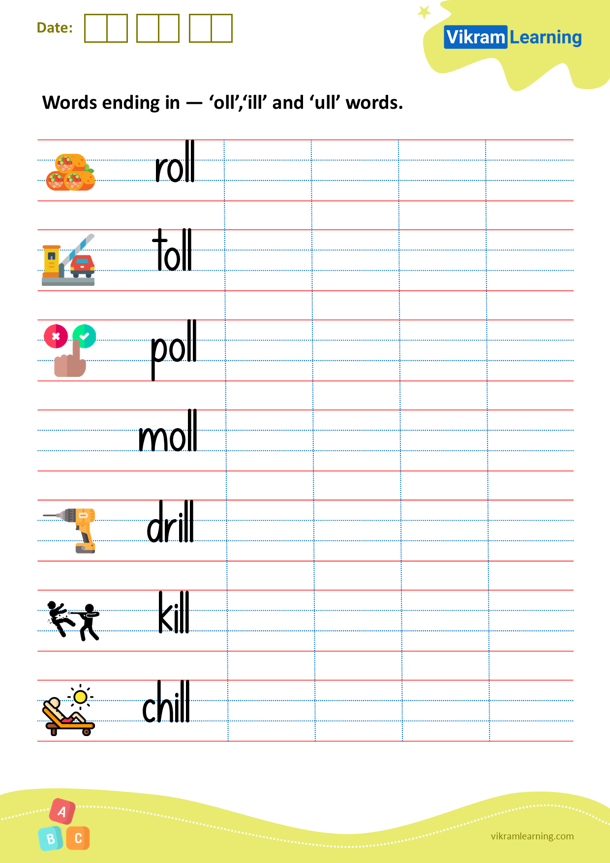 Download Words Ending With All Ell ill And Ull Worksheets For Free Vikramlearning Download Words Ending With All Ell ill And Ull Worksheets For Free Vikramlearning