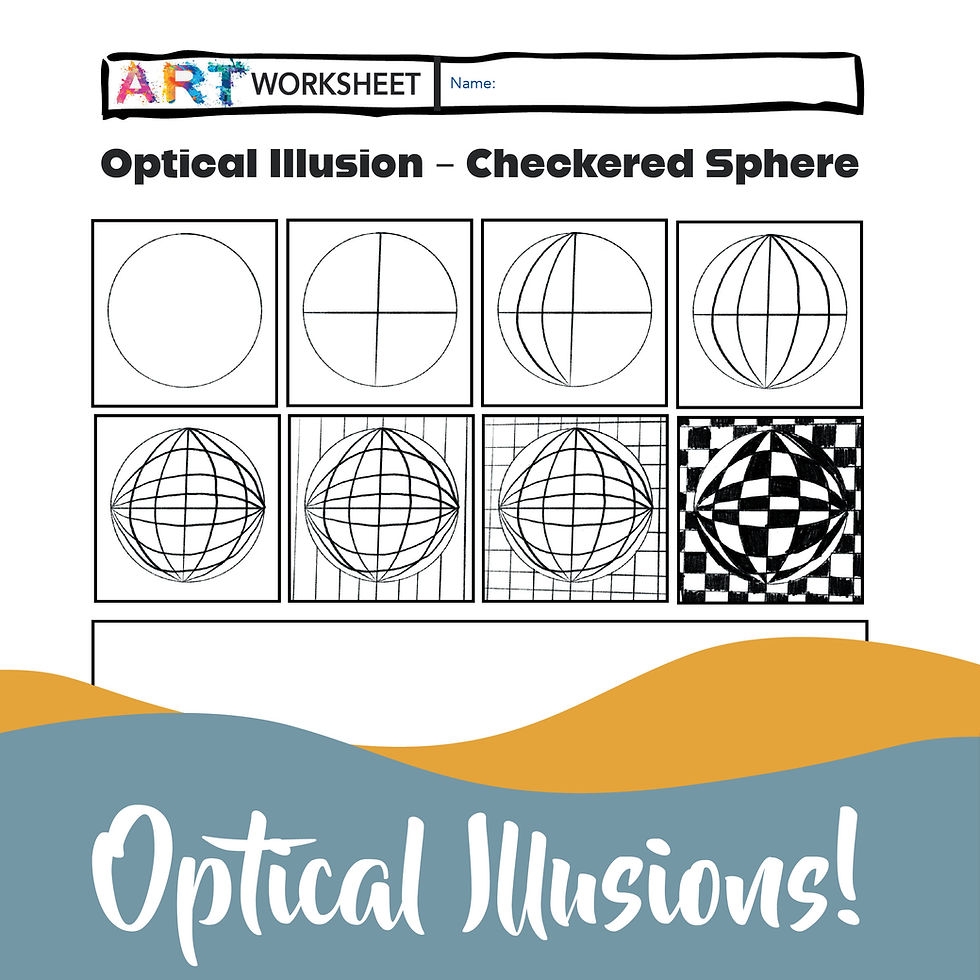 Op Art Printable Worksheets