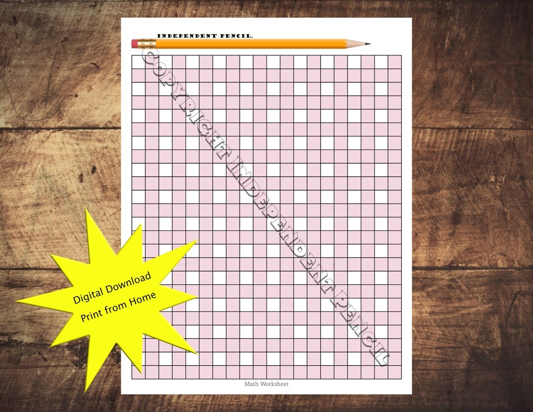 Dysgraphia Dyslexia Math Worksheet Digital Download Now In PINK Etsy Dysgraphia Dyslexia Math Worksheet Digital Download Now In PINK Etsy