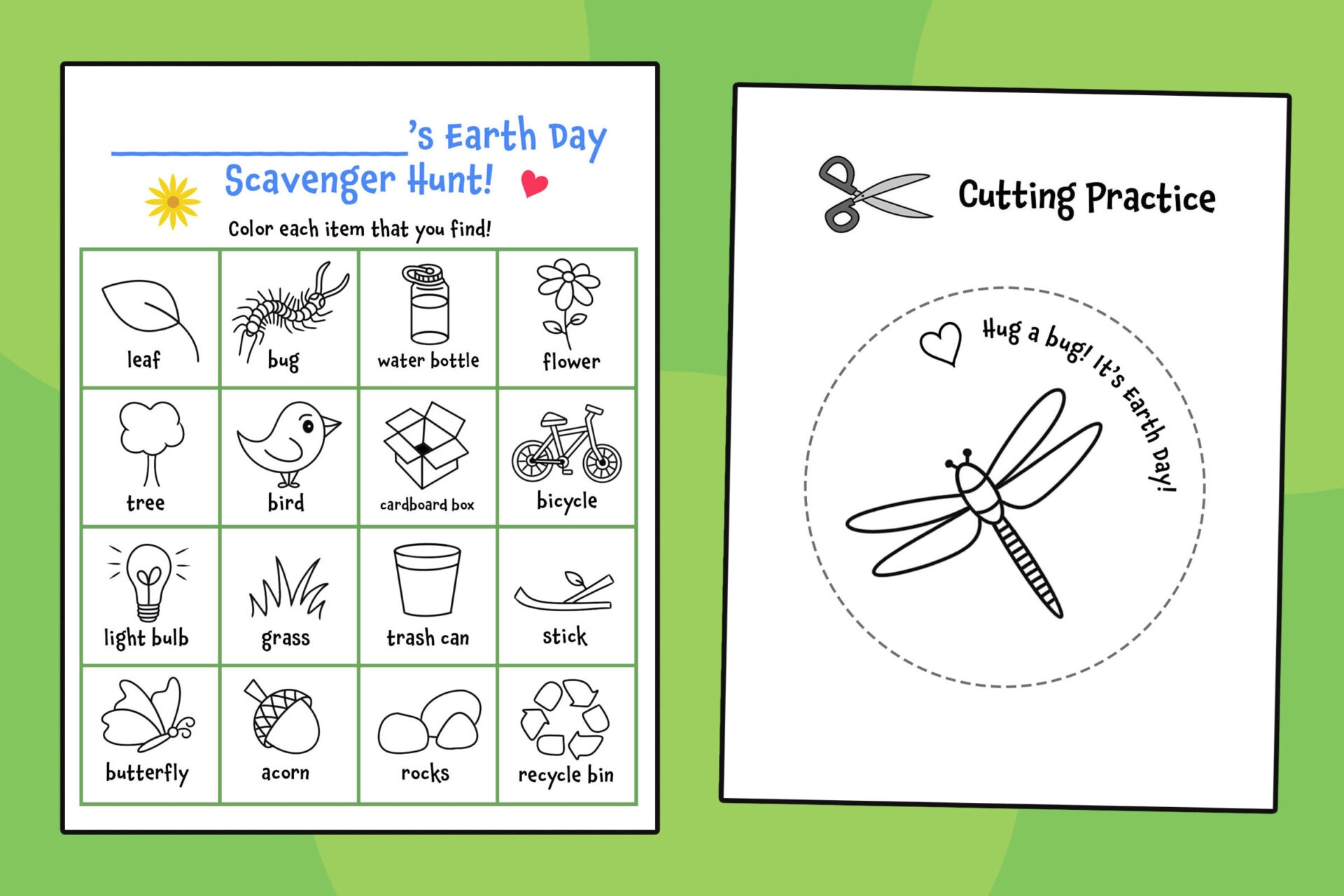 Earth Day Printables For Preschool Earth Day Printables For Preschool