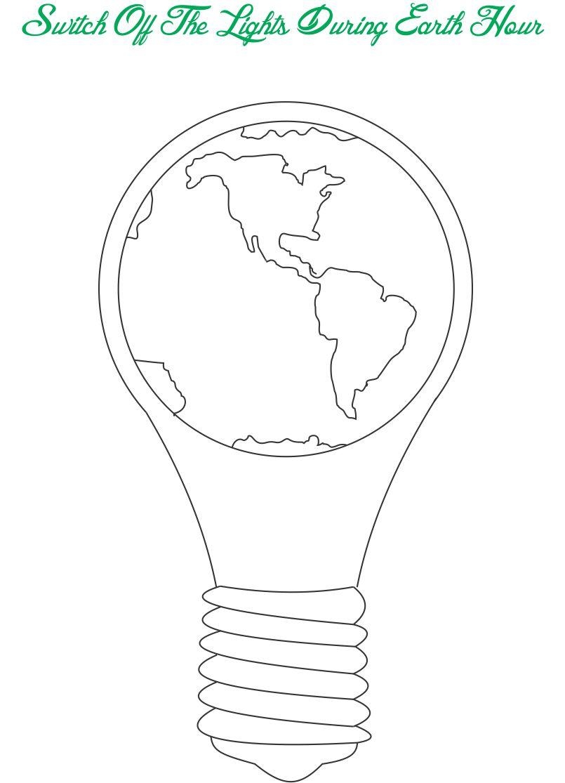 Earth Day Printable Coloring Page For Kids 9