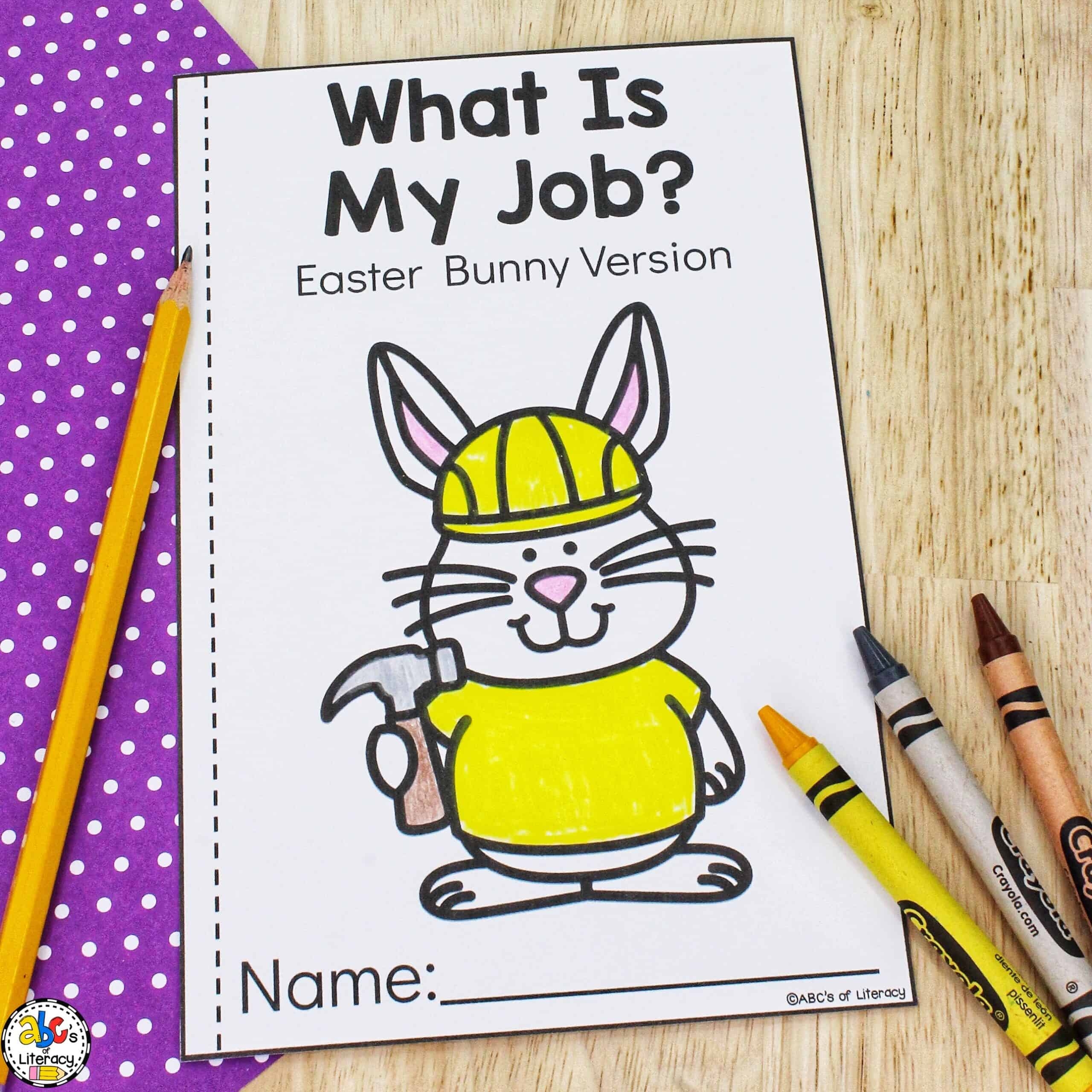 Easter Bunny Cut U0026 Paste Book ABCs Of Literacy Easter Bunny Cut U0026 Paste Book ABCs Of Literacy