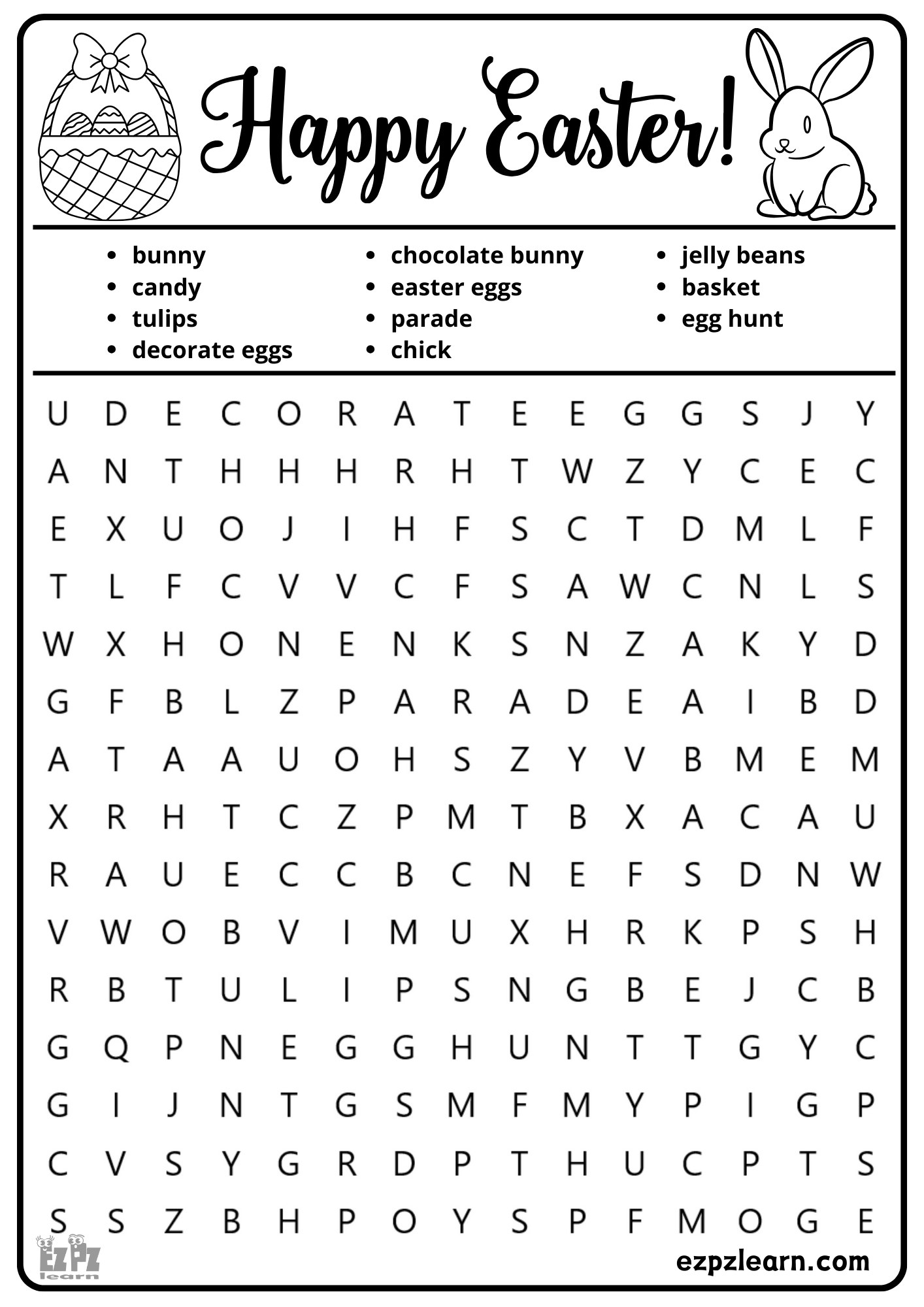 Free Easter Worksheets For Second Grade Free Easter Worksheets For Second Grade