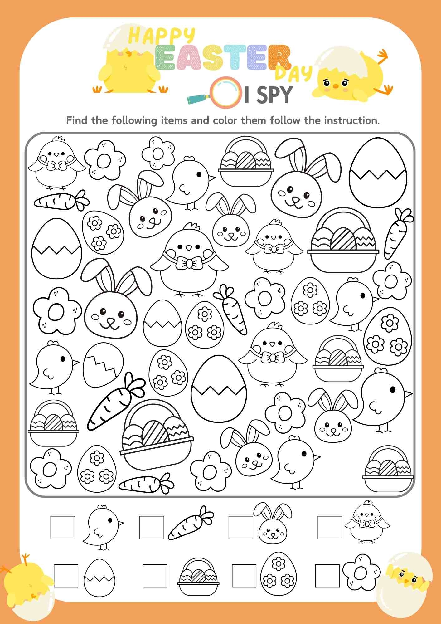 Easter I Spy Black White Coloring Worksheet Free PDF For Kids Ezpzlearn Easter I Spy Black White Coloring Worksheet Free PDF For Kids Ezpzlearn