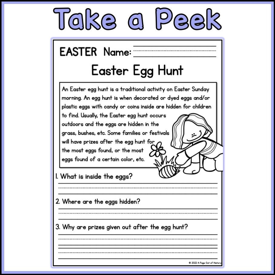 Easter Reading U0026 Writing Worksheets Worksheets Library