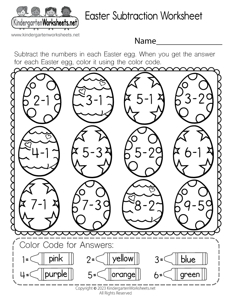 Easter Subtraction Worksheet Free Printable Digital U0026 PDF Easter Subtraction Worksheet Free Printable Digital U0026 PDF