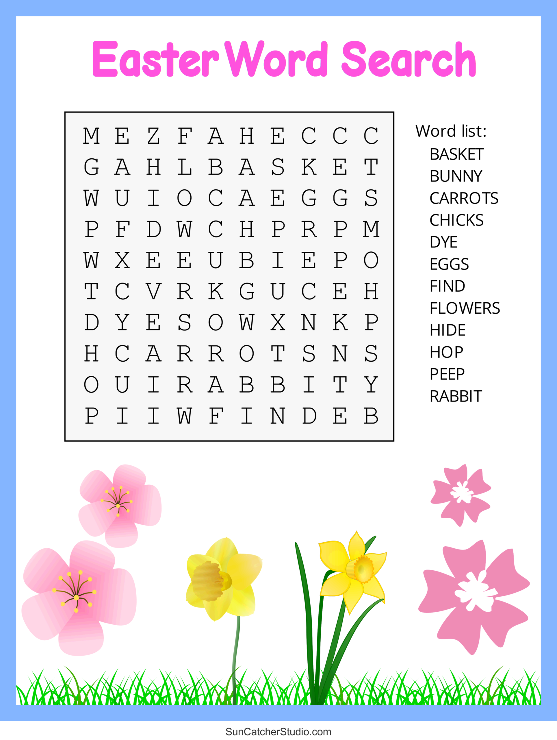 Kindergarten Easter Word Search Worksheets Kindergarten Easter Word Search Worksheets