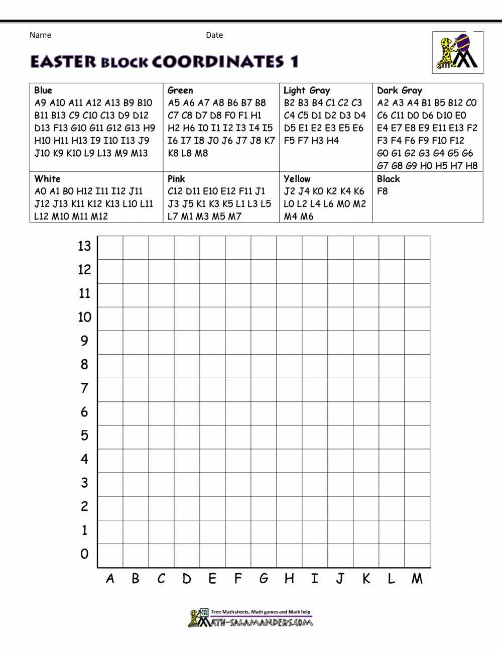 Easter Worksheets For Kids