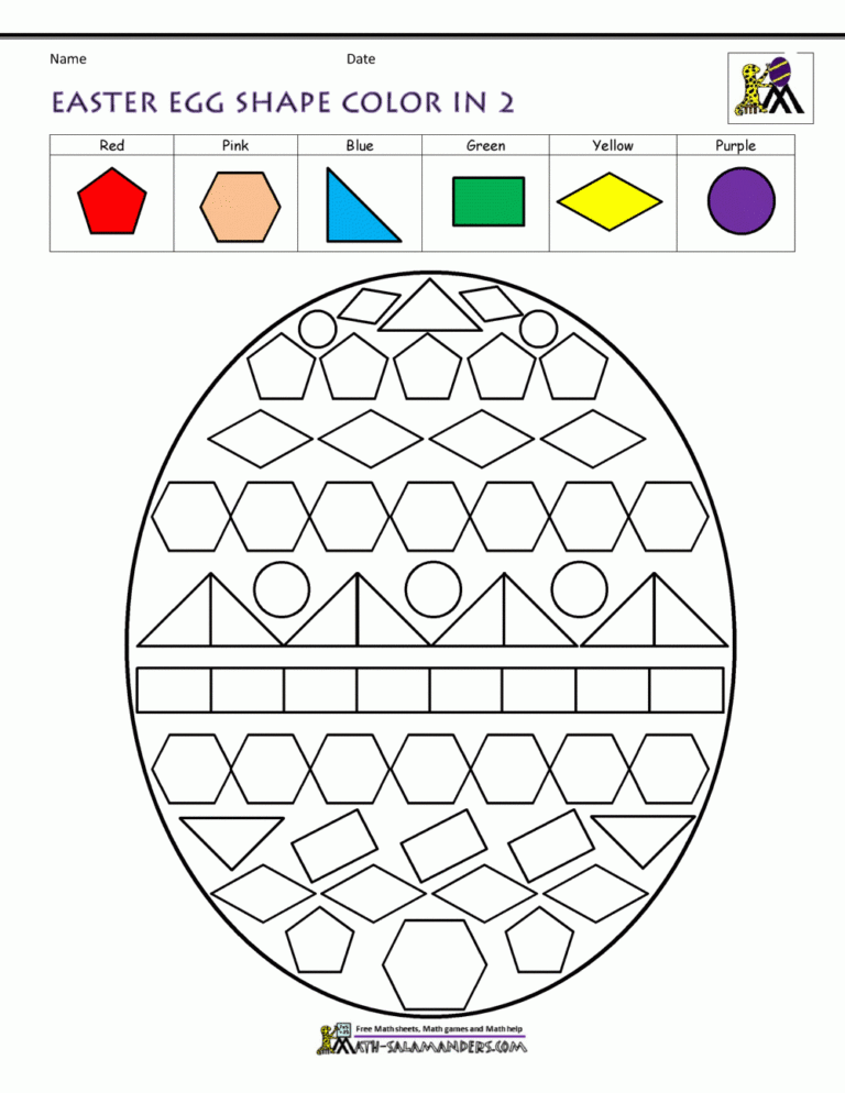 Easter Worksheets For Kids Worksheets Library