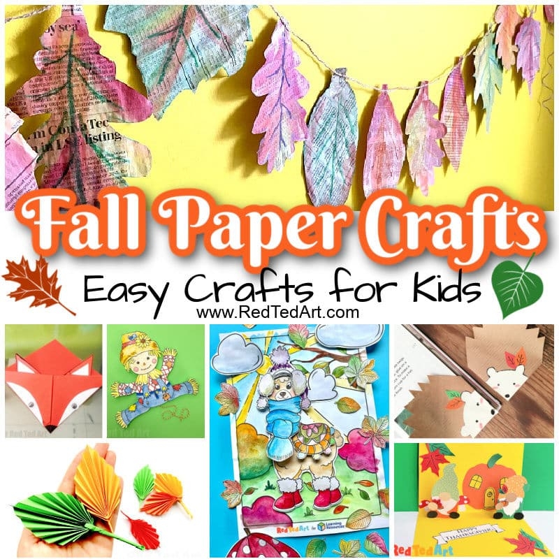 Easy Autumn Paper Crafts For Kids Red Ted Art Kids Crafts Easy Autumn Paper Crafts For Kids Red Ted Art Kids Crafts