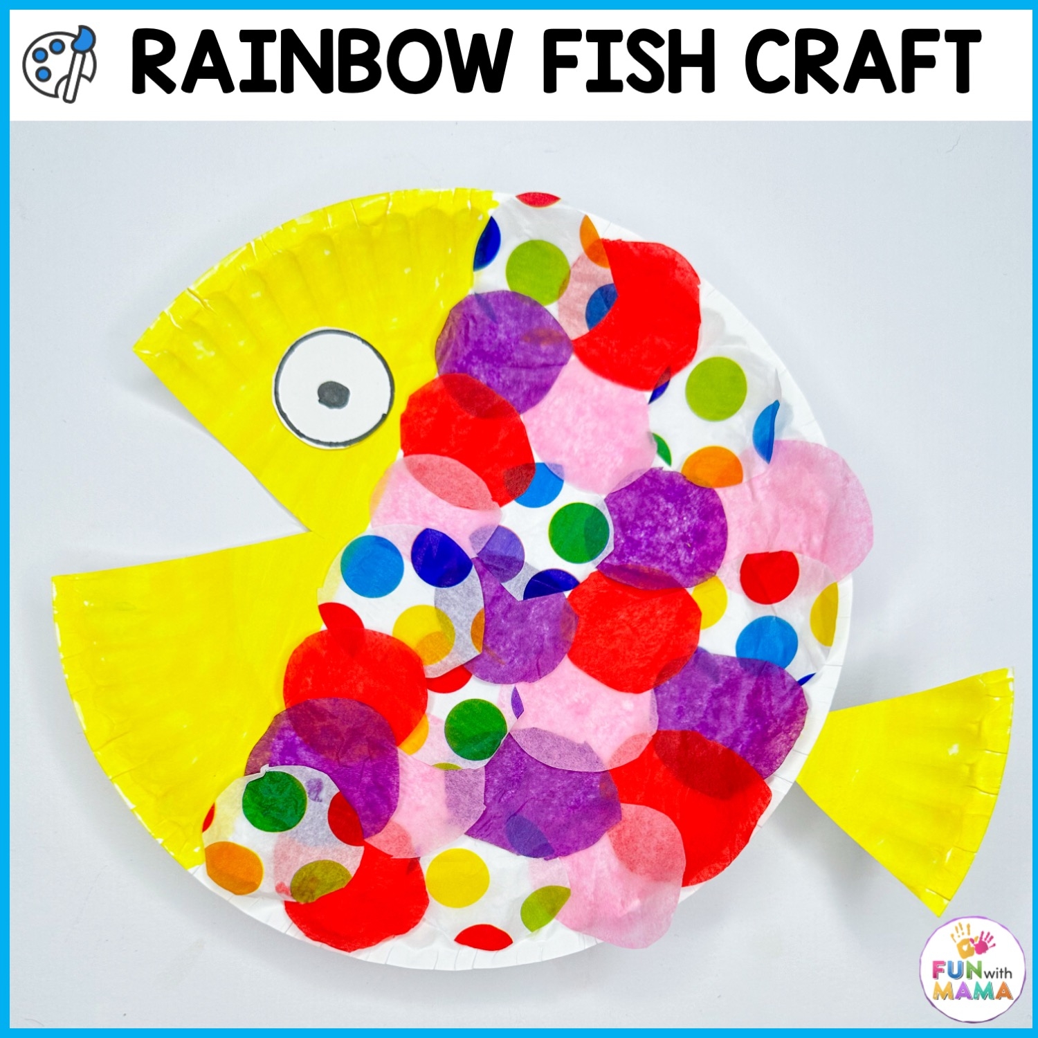 Easy Preschool Rainbow Fish Craft Fun With Mama