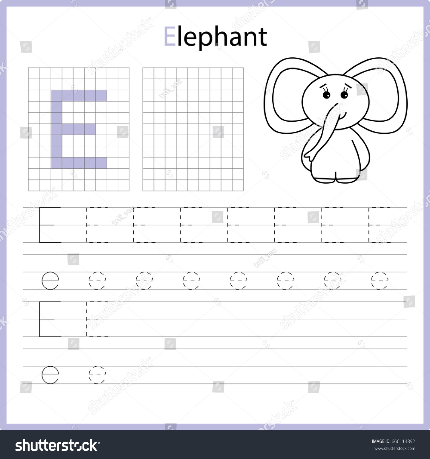 Educational Game Children Copy Letters Using Stock Vector Royalty Free 666114892 Shutterstock