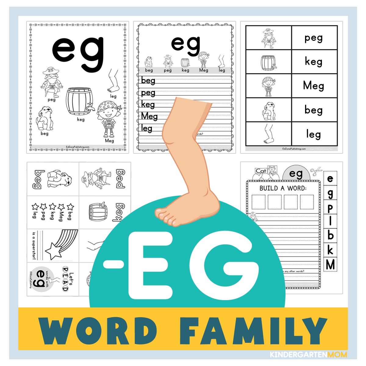 Word Families Kindergarten Worksheets