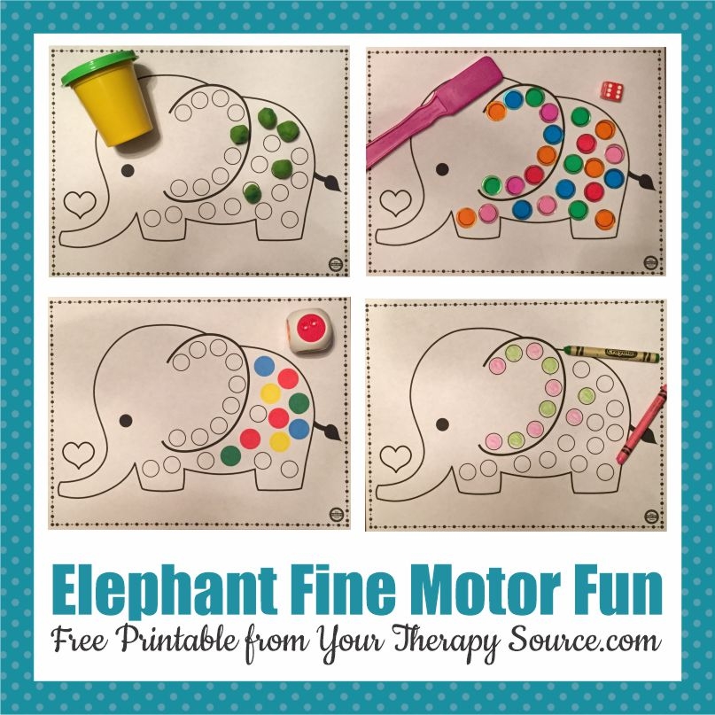 Elephant Activity For Preschoolers Your Therapy Source