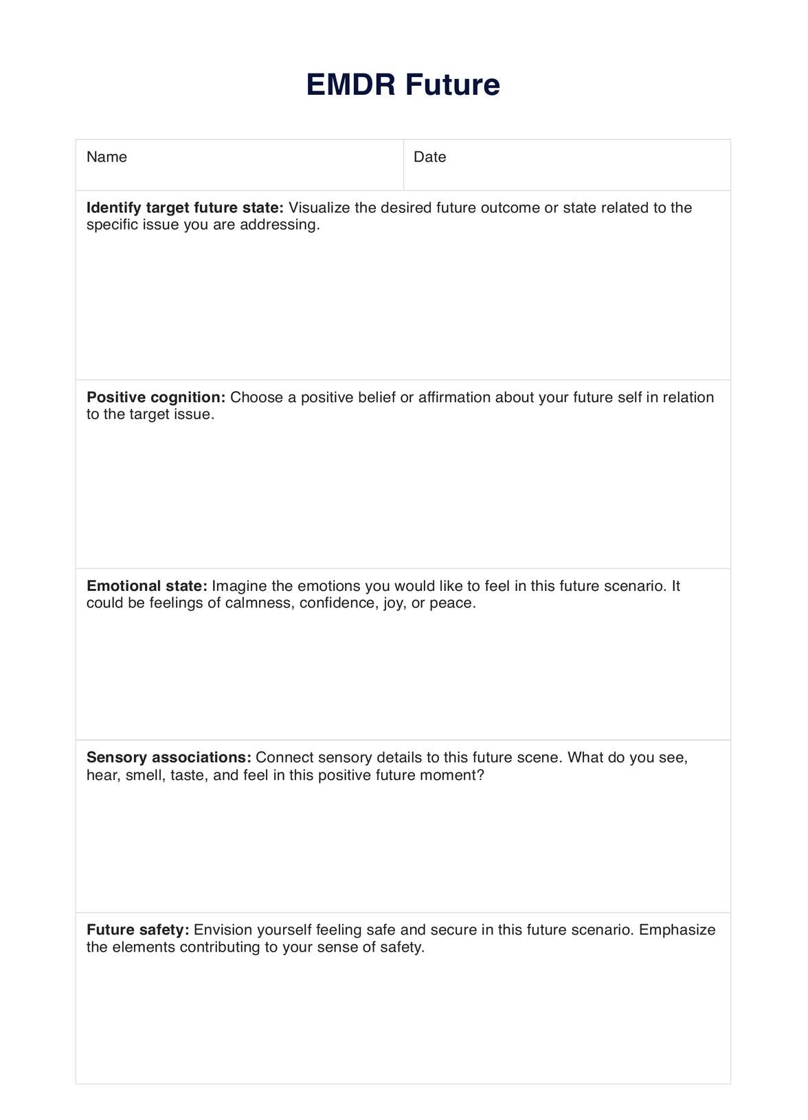 EMDR Future Template Example Free PDF Download EMDR Future Template Example Free PDF Download