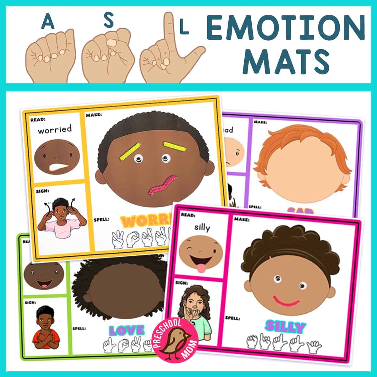 Emotion Playdough Printables Preschool Mom
