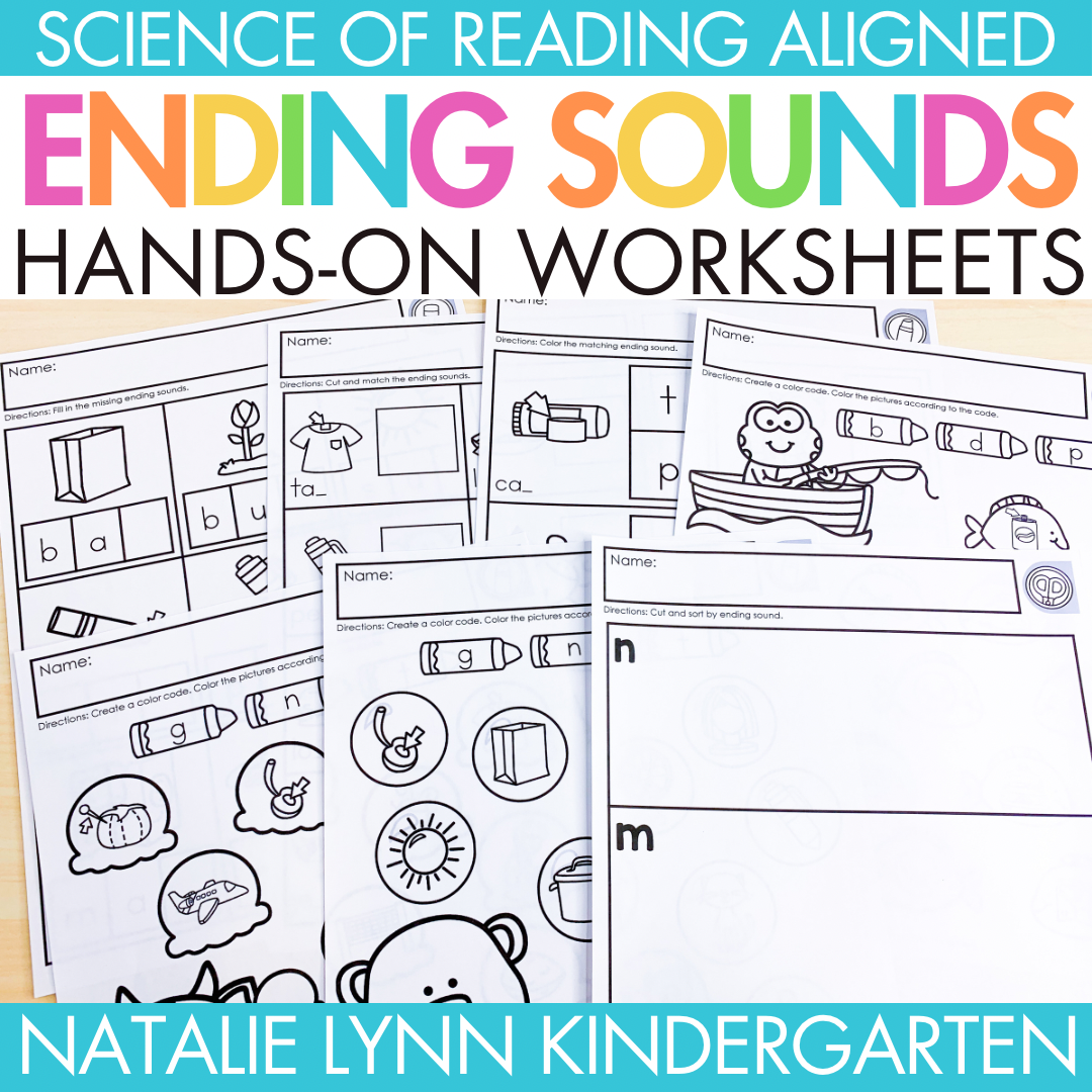 Ending Sounds Worksheets Kindergarten Phonics Worksheets CVC Word Ending Sounds Ending Sounds Worksheets Kindergarten Phonics Worksheets CVC Word Ending Sounds
