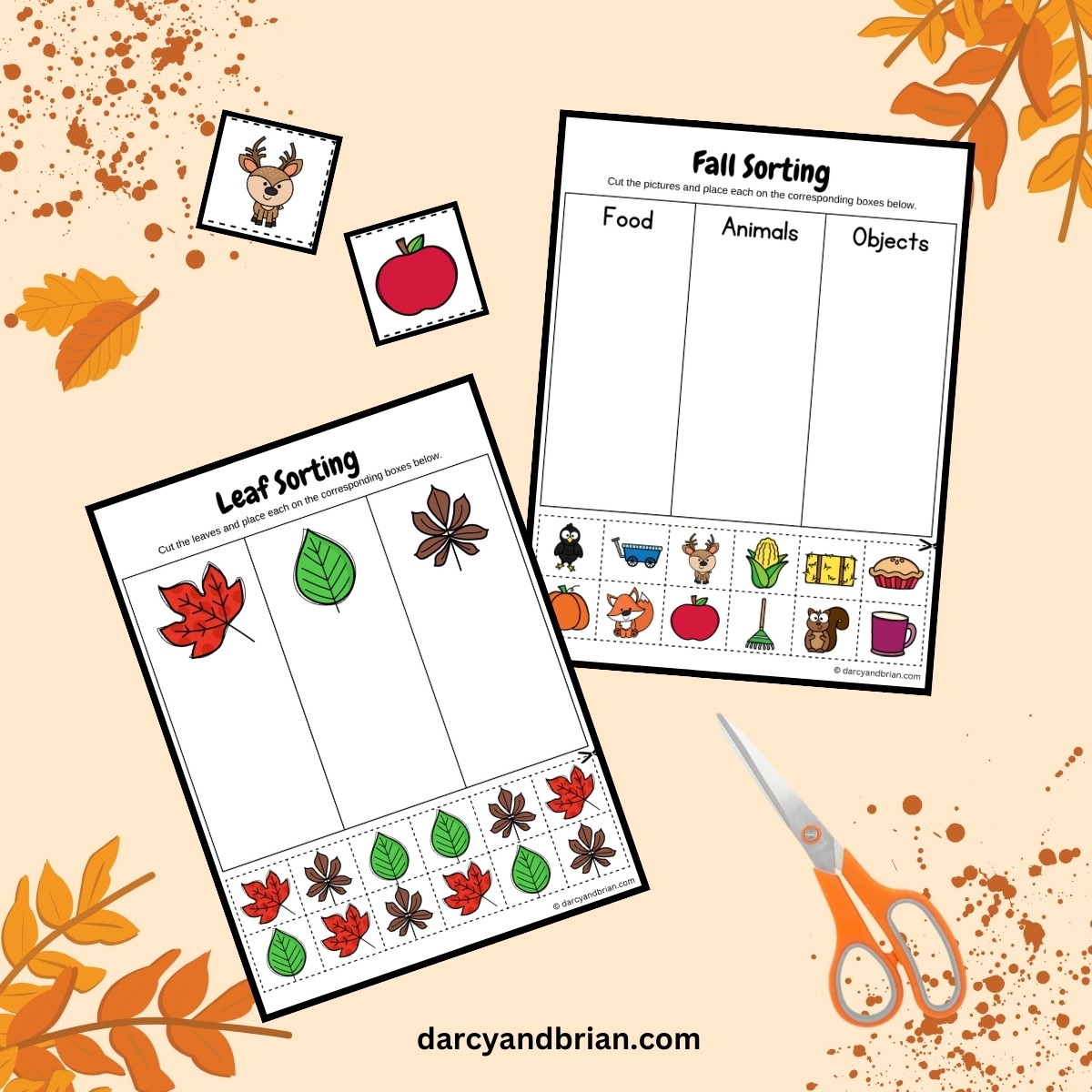 Engaging Fall Sorting Worksheets For Preschool Engaging Fall Sorting Worksheets For Preschool